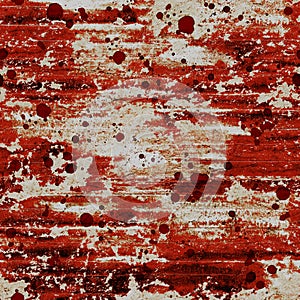 Bloody blood red grunge abstract seamless pattern background