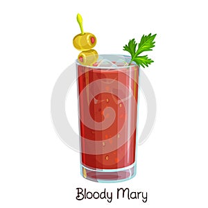 Bloody mary cocktail