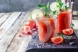 Bloody Mary cocktail. Alcoholic drink and ingredients