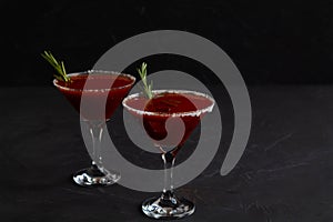 Sangriento cóctel. alcohólico beber 