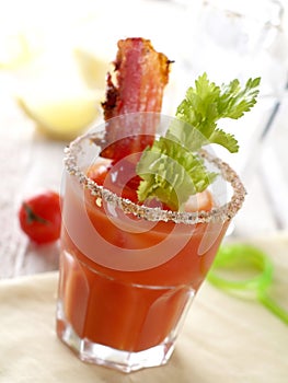 Bloody mary cocktail