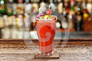 Bloody Mary with space for text