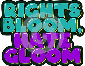 Bloom Rights Lettering Design