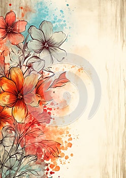 Blooming in Arcane Colors: A Nouveau Floral Header with Nature\'s