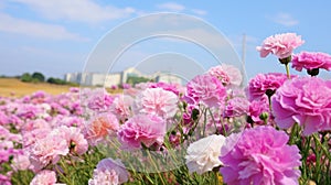 Blooming Carnation Fields: A Colorful Encounter With Nature