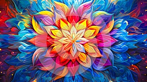 Blooming colors of a kaleidoscope