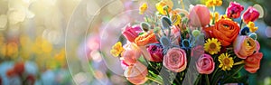 Blooming Spring Bouquet - Vibrant and Colorful Floral Arrangement for Your Home Decor or Gifting Needs photo