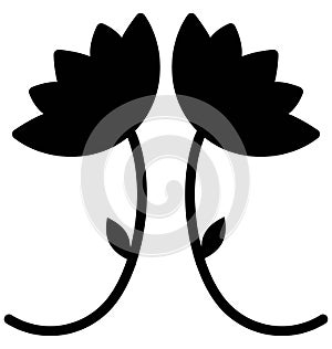 Blooming Vector Icon which can easily modified or edit