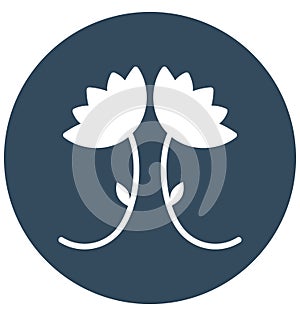 Blooming Vector Icon which can easily modified or edit