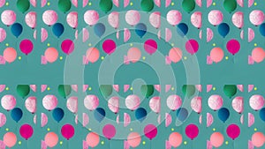 Bloon pattern in colourful for festive design