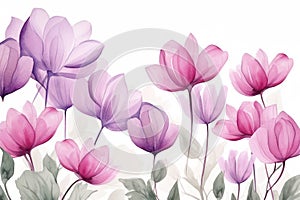 Blossom art pink background spring beauty background nature floral card illustration plant