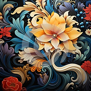 Blossom Swirl: Nature\'s Whimsical Artistry