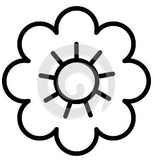 Blossom Vector Icon which can easily modified or edit