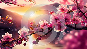 blossoming cherry flovers