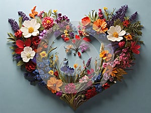 blossoming love: a heartfelt floral embrace