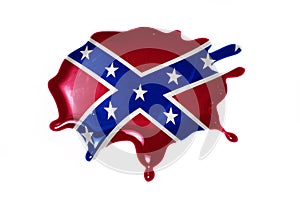Blot with confederate flag