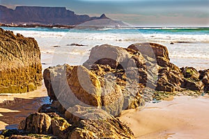 Blouberg beach with a view of the Table Mountain