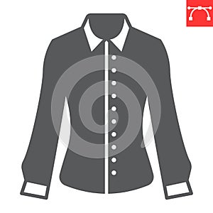 Blouse glyph icon