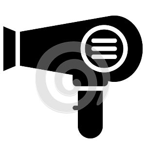 Blow dryer Isolated Vector Icon which can easily modify or edit