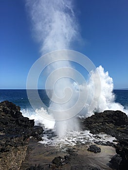 Blow hole at Nakalele point.