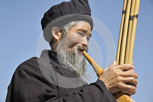 Blow Lusheng,Miao nationality men