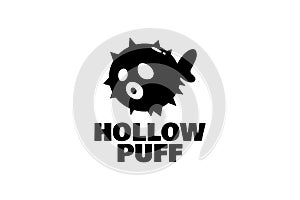 Blowfish hollow animal logo concept design
