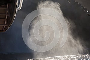 A blowhole near Cape Connella, Bruny Island, South Tasmania