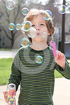 Blowing bubbles