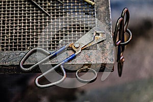 Blowing Glass Diamond Shear Scissors photo