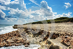 Blowing Rocks Beach & Blue Skies Hobe Sound Florida