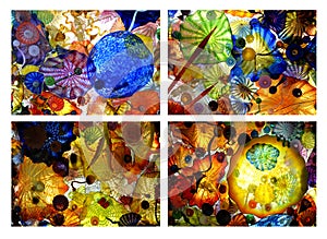 Blown Glass Array Collage