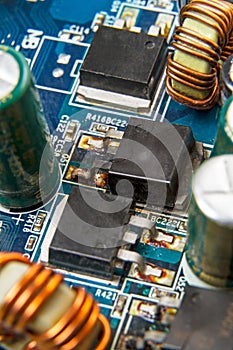 Blown MOSFET transistor photo