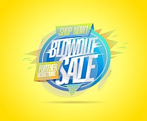 Blowout sale, further reductions web banner