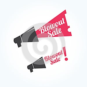 Blowout Sale Megaphone Icon