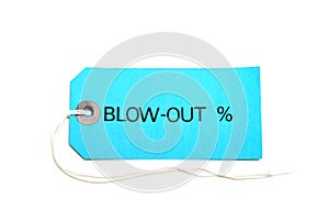 Blowout Sale Tag