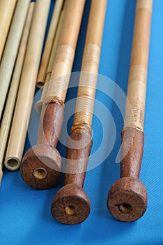 Blowpipe weapon or sumpit in local words. photo