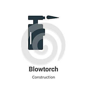 Blowtorch vector icon on white background. Flat vector blowtorch icon symbol sign from modern construction collection for mobile
