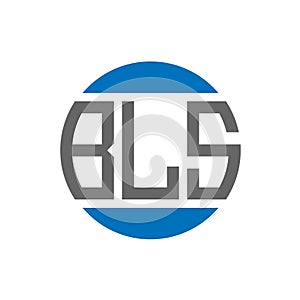 BLS letter logo design on white background. BLS creative initials circle logo concept. BLS letter design