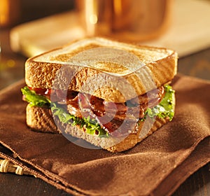 BLT bacon lettuce tomato sandwich