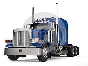 Blue 18 wheeler truck - no trailer