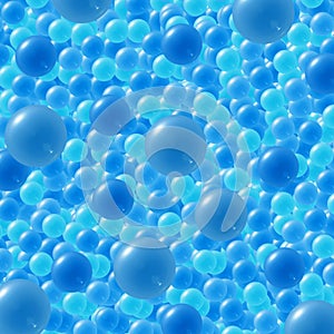 Blue 3D balls