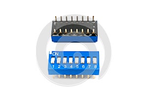 Blue 8 Channels Dip Switch/ Selector Switch