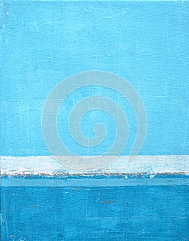 Blue Abstract Art Painting