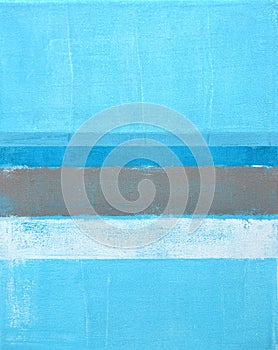 Blue Abstract Art Painting