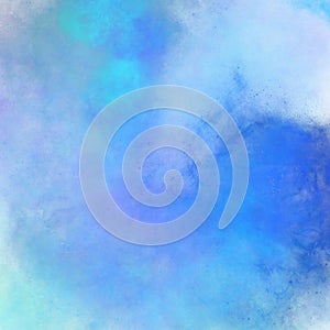 Blue abstract background, illustration. Universe, space or clouds, artistic backdrop
