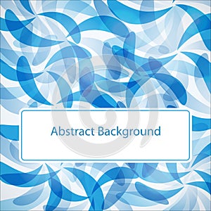 Blue abstract background template.