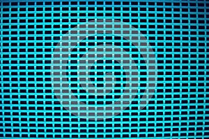 Blue abstract canvas background or grid pattern linen texture