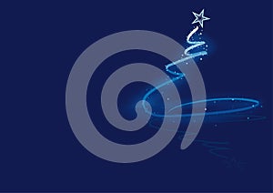 Blu astratto albero di natale 