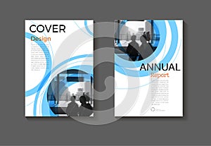 Blue abstract Circle background modern cover design modern book cover Brochure cover  template,annual report, magazine and flyer