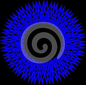 Blue abstract circle